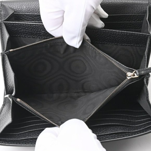 GUCCI GG Marmont Chain Wallet Shoulder Bag 779777 401232 Leather Black - Picture 9 of 10